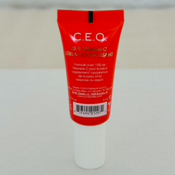 πNewπ Sunday Riley C.E.O. 15% Vitamin C Brightening Serum 5ml - Picture 5 of 5
